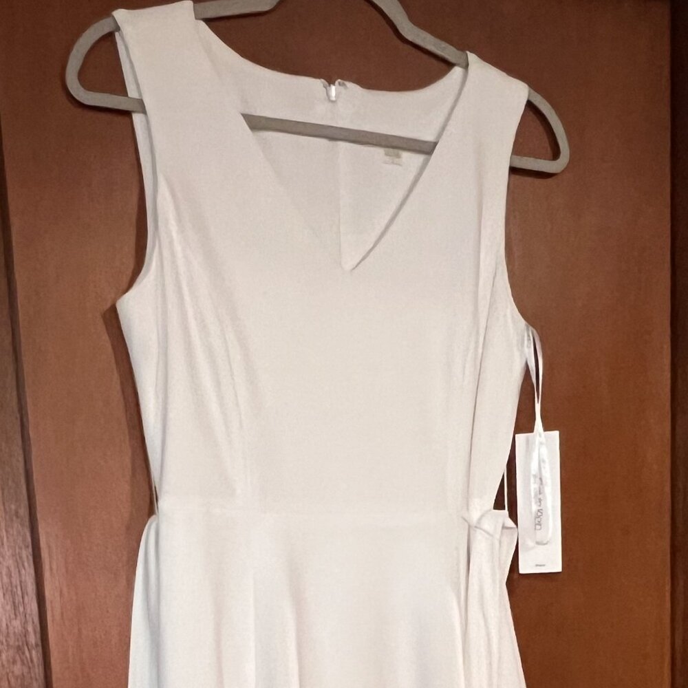 Calvin Klein White Sleeveless Dress Size 6